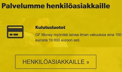 GF Money kokemuksia voi kehua suoraan sanoen